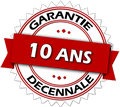 photo d'un logo de garantie decenalle